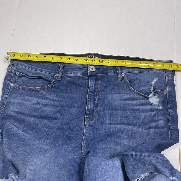🌟3/$30🌟 Torrid Premium Sky High Rise Skinny Stretch Distressed Jeans 24R - Picture 13 of 15